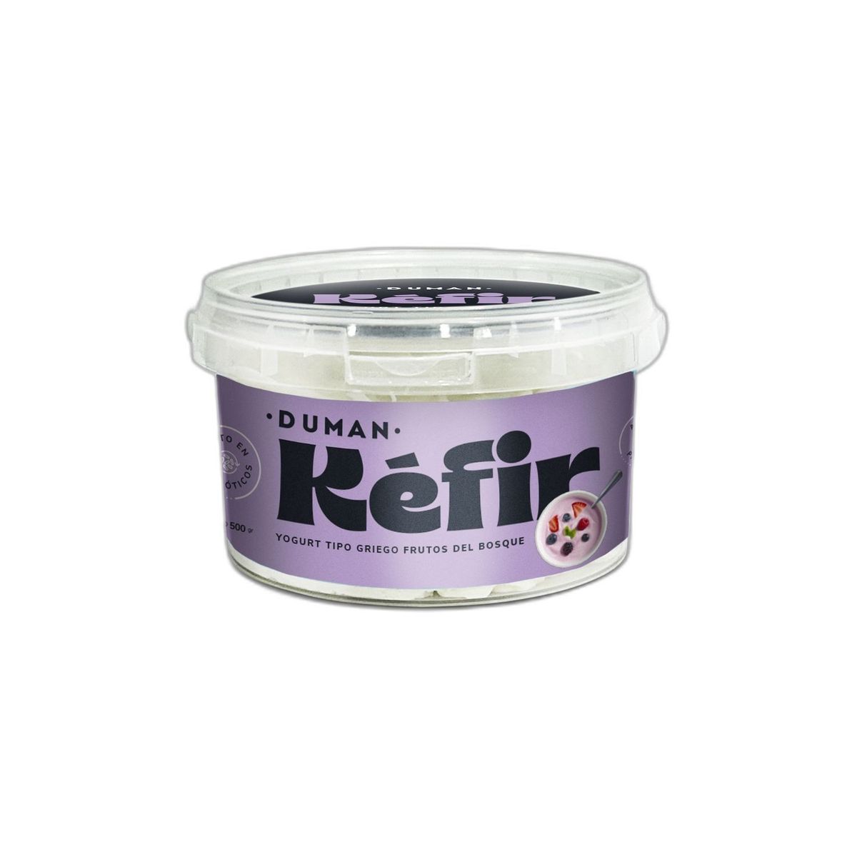 DUMAN - Yogurt Duman Kéfir Tipo Griego Frutos del Bosque Envase 500 g