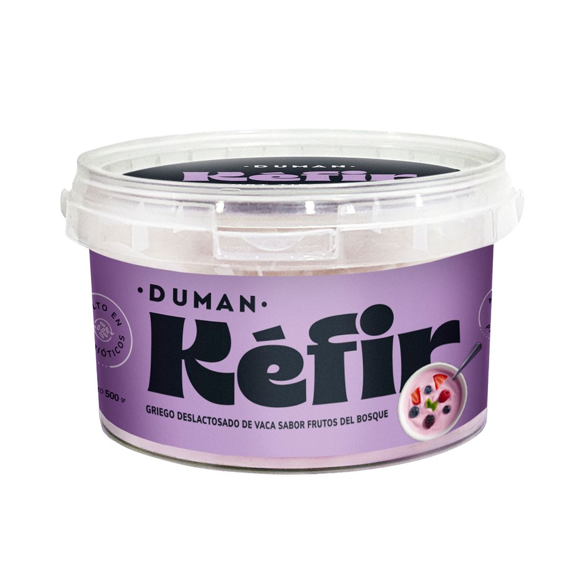 DUMAN - Yogurt Duman Kéfir Tipo Griego Frutos del Bosque Envase 500 g