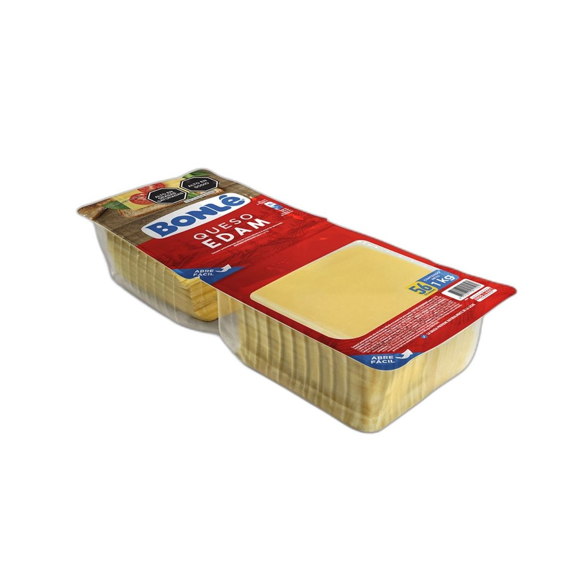BONLE - Queso Edam Bonle en Tajadas Empaque 1 Kg