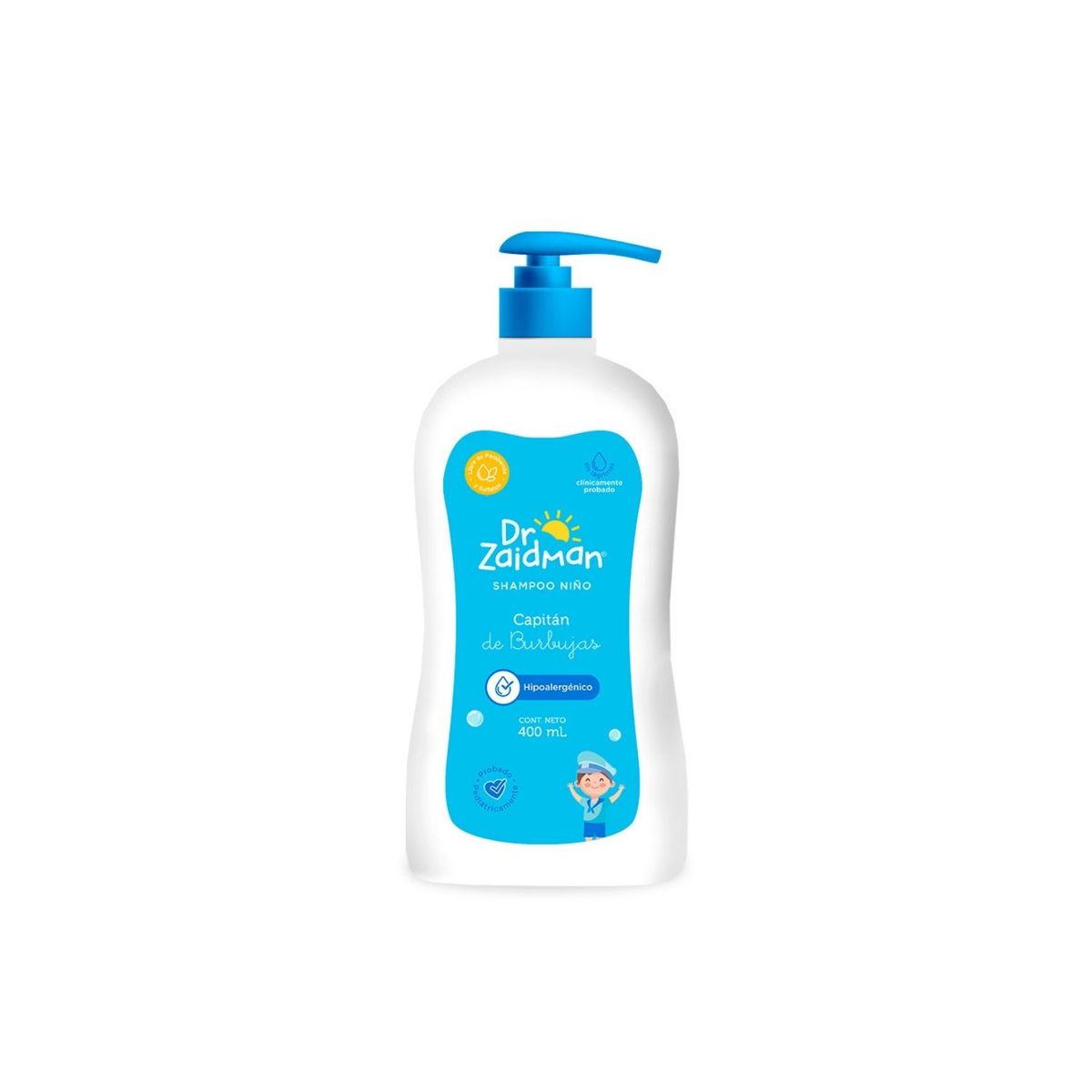 DR ZAIDMAN - Shampoo Dr Zaidman Niño Capitán de Burbujas Envase 400 mL