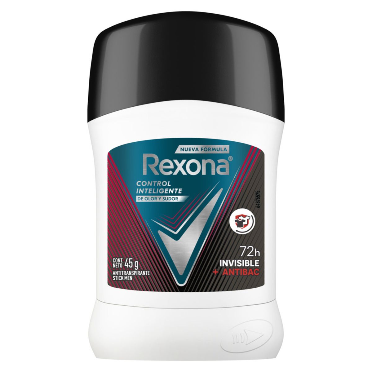 REXONA - Antitranspirante Rexona Barra Antibacterial Hombre Envase 45 g