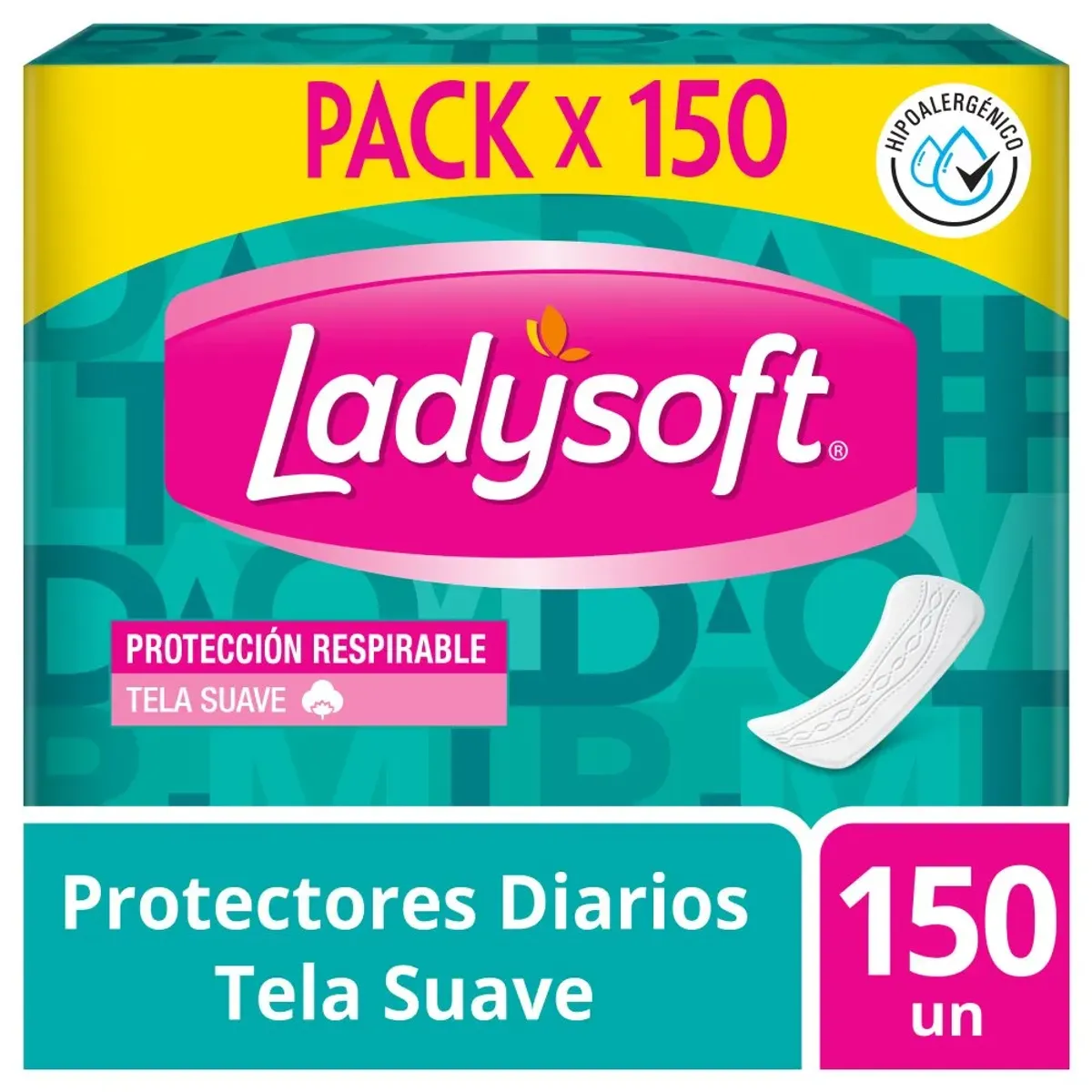 LADYSOFT - Protectores Diarios Ladysoft Clásicos Empaque 150 Und