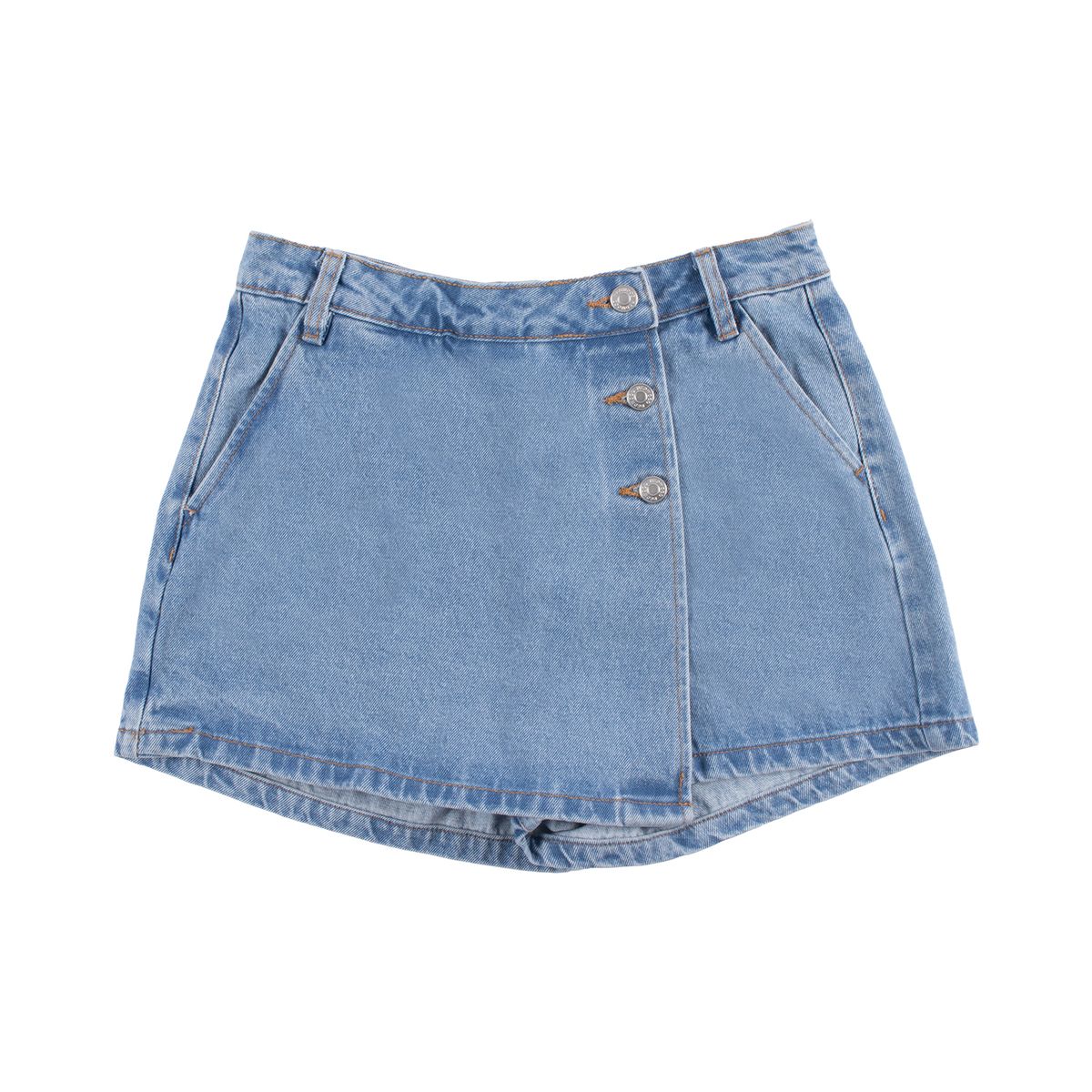  - WEB SHORT JEAN FALDA BOTONES LT DENIM 36