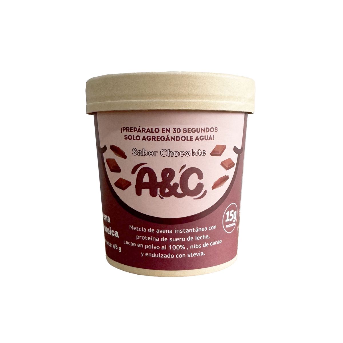 AVENA & CANELA - Avena Protéica Instantánea Avena&Canela Sabor Chocolate Envase 65 g