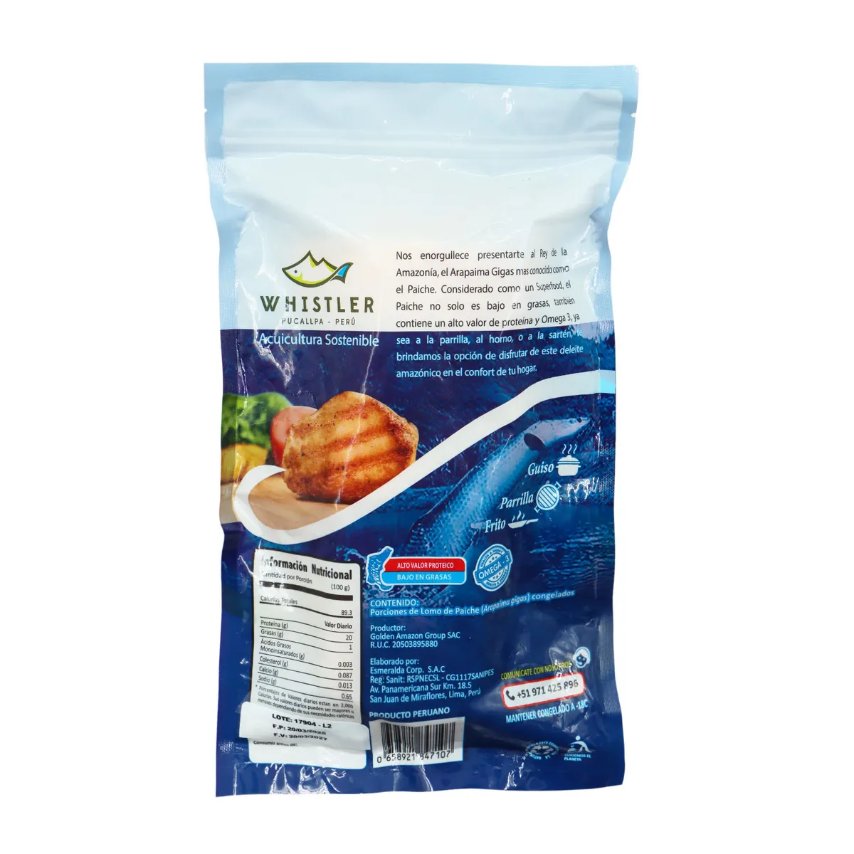  - Porciones De Lomo De Paiche x 450 g