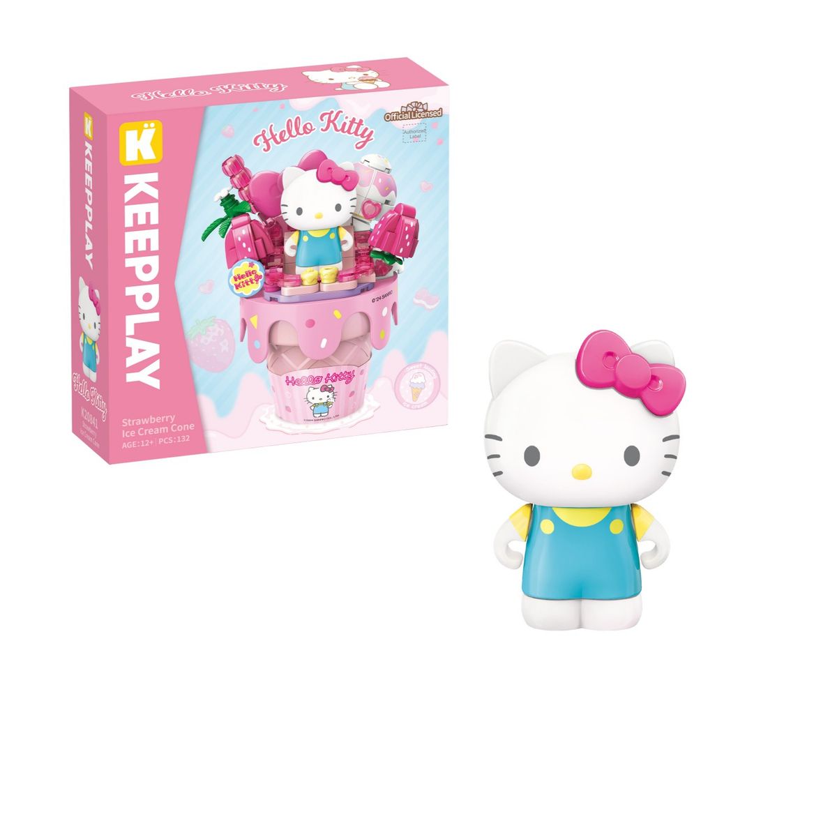 Hello Kitty - Keeppley Bloques Cono Fresa Hello Kitty