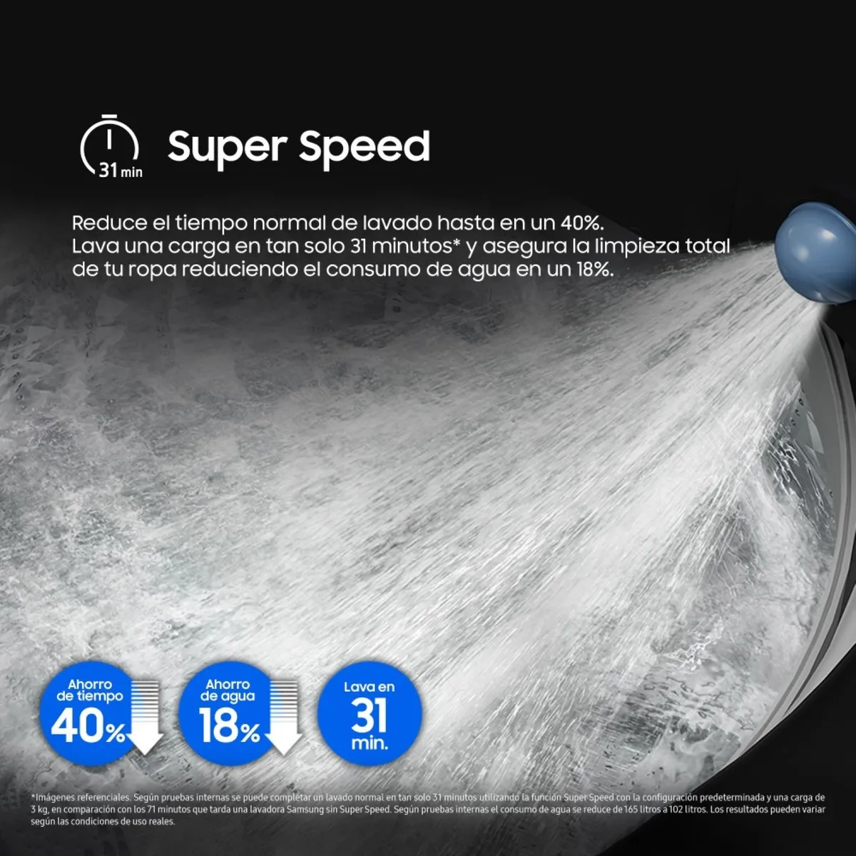 SAMSUNG - Lavadora Ai Wash Ecobubble 21 Kg