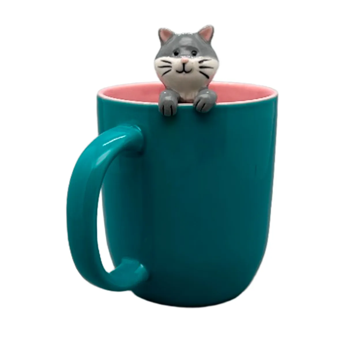 Precio Uno - Taza Mug Animalitos Gatito 380 mL