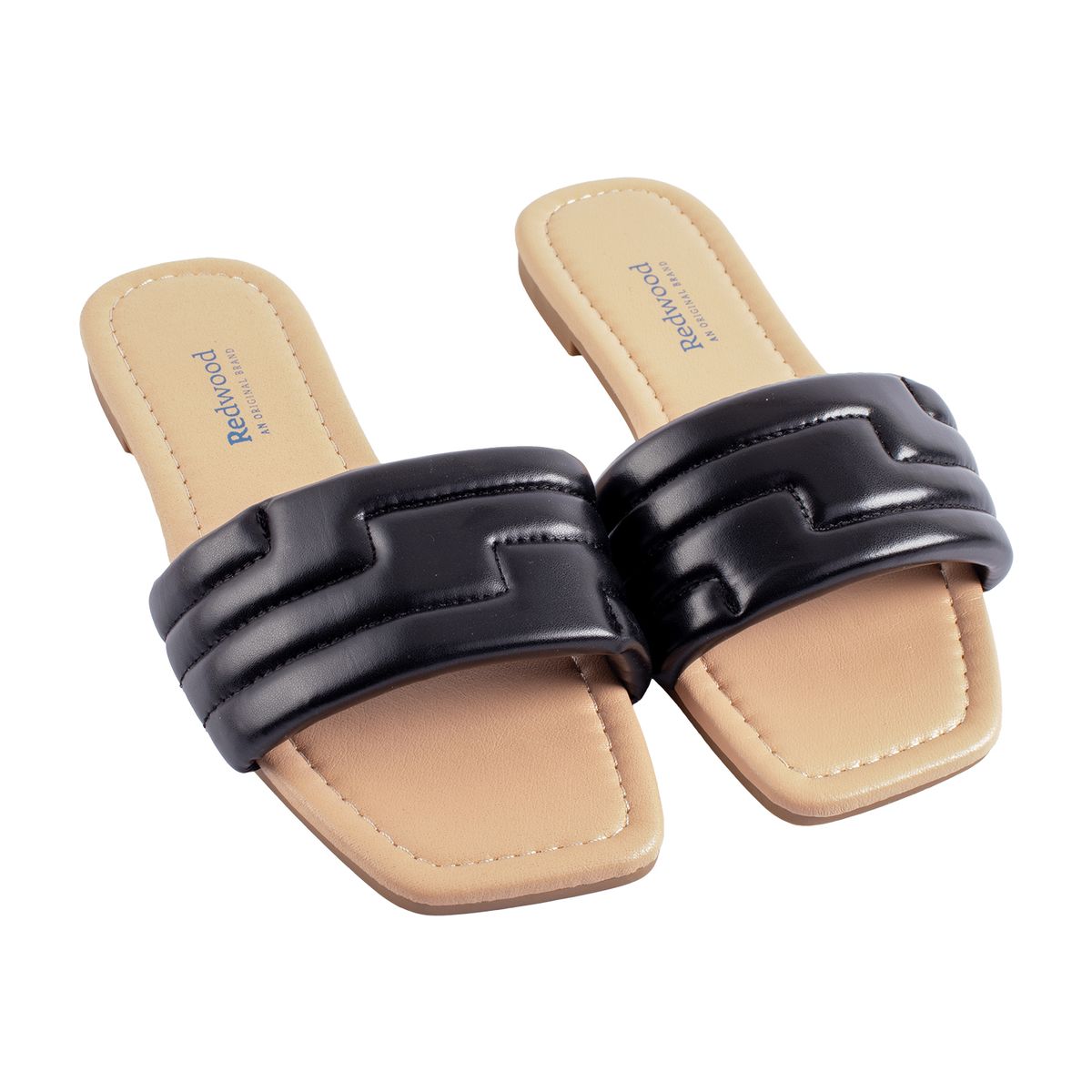 REDWOOD - WEB SANDALIA FLAT BANDA BLACK  35