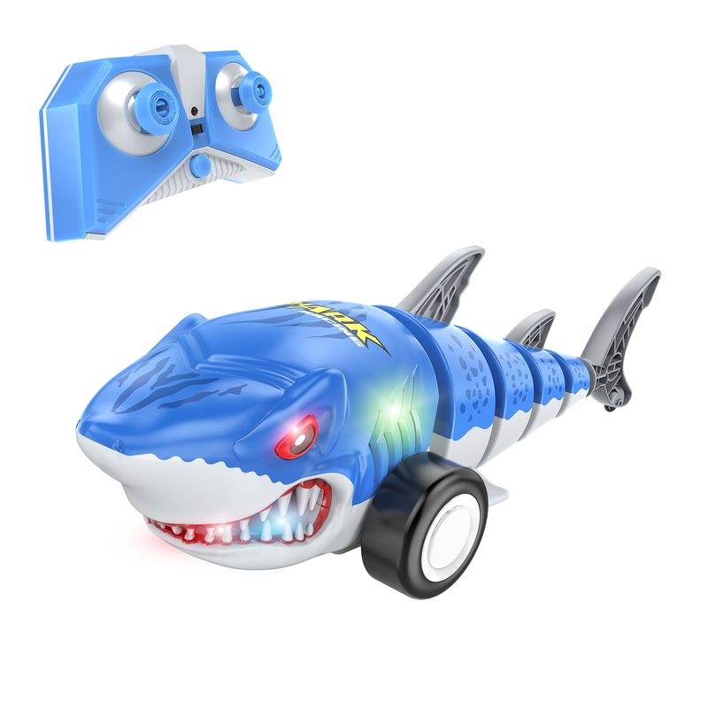 Carro Shark a Control Remoto 34 cm con Luces y Ruedas