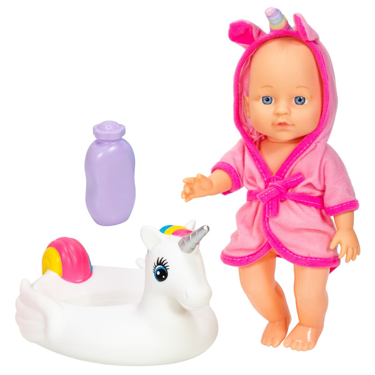 LOKO TOYS - Muñeca conFlotador de Unicornio 28 cm