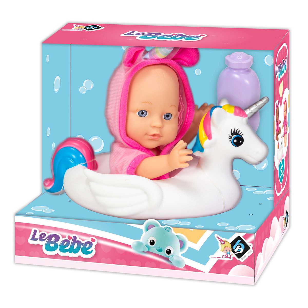 LOKO TOYS - Muñeca conFlotador de Unicornio 28 cm