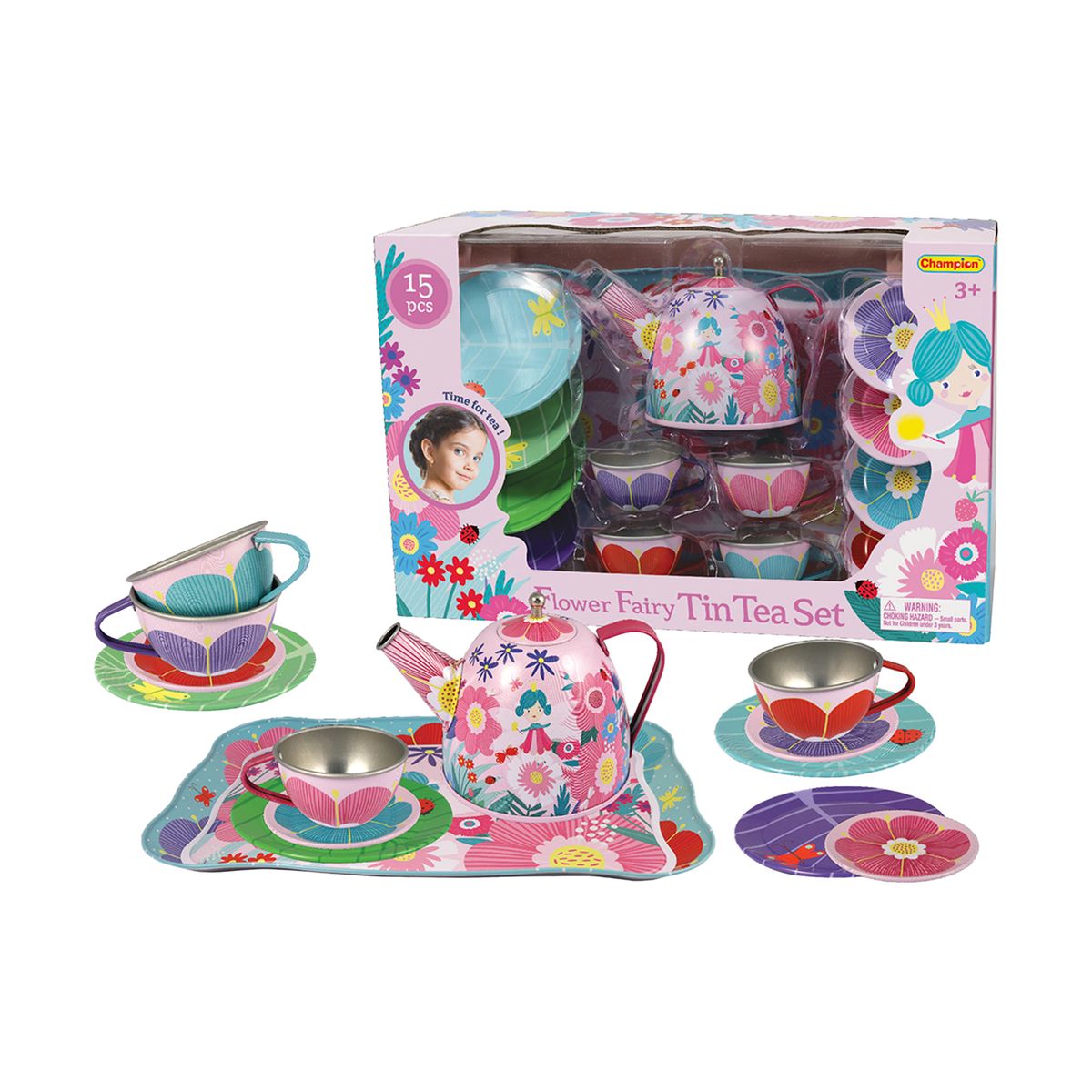 CHAMPION - Set de Te Flores 15 Pzas