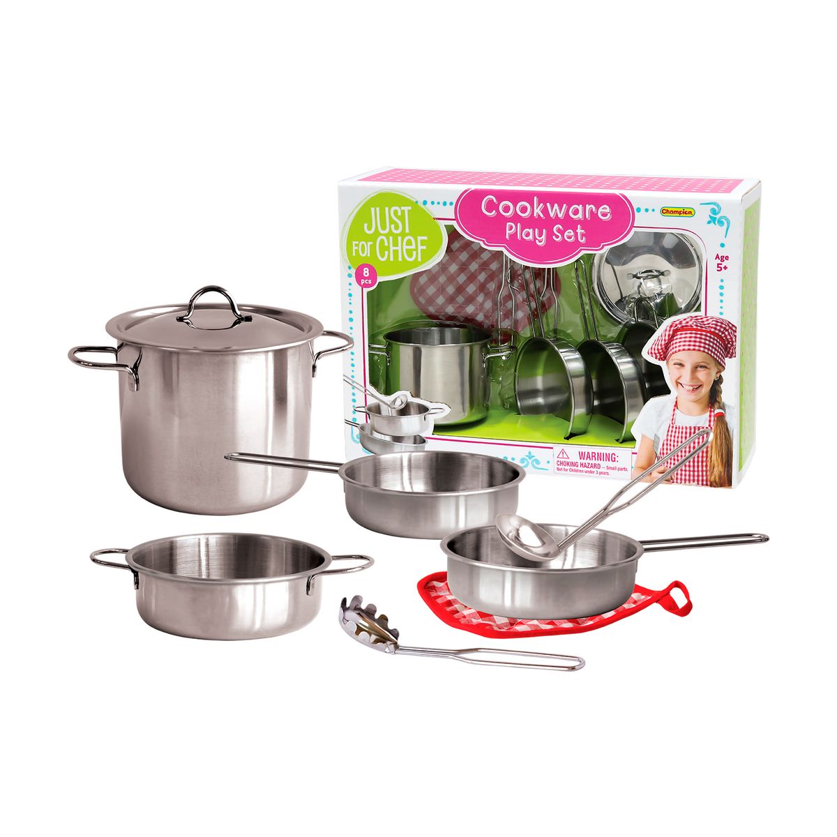 CHAMPION - Set de Cocina Metálico 8 Pzas