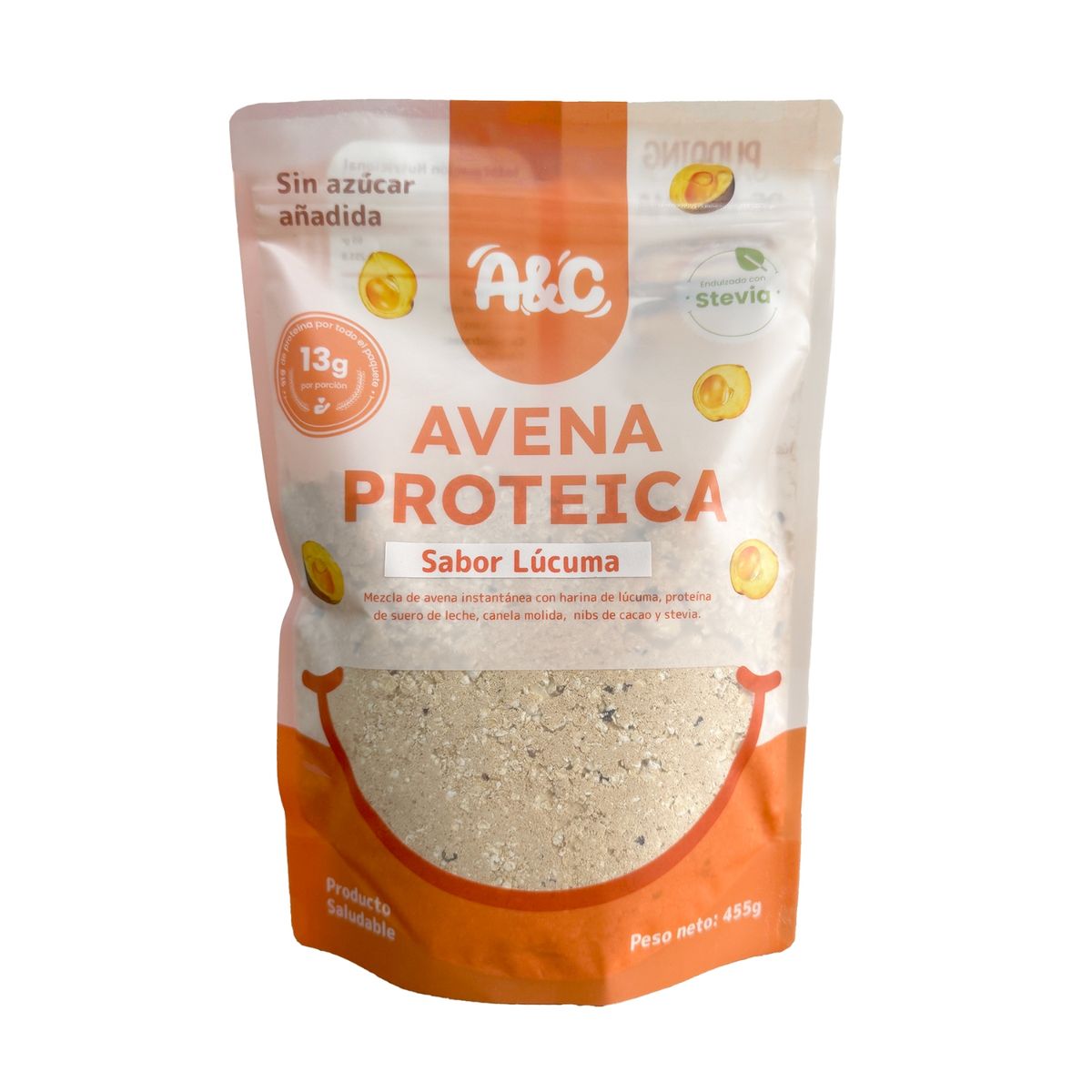 AVENA & CANELA - Avena Instantánea Avena&Canela Sabor Lúcuma Bolsa 455 g