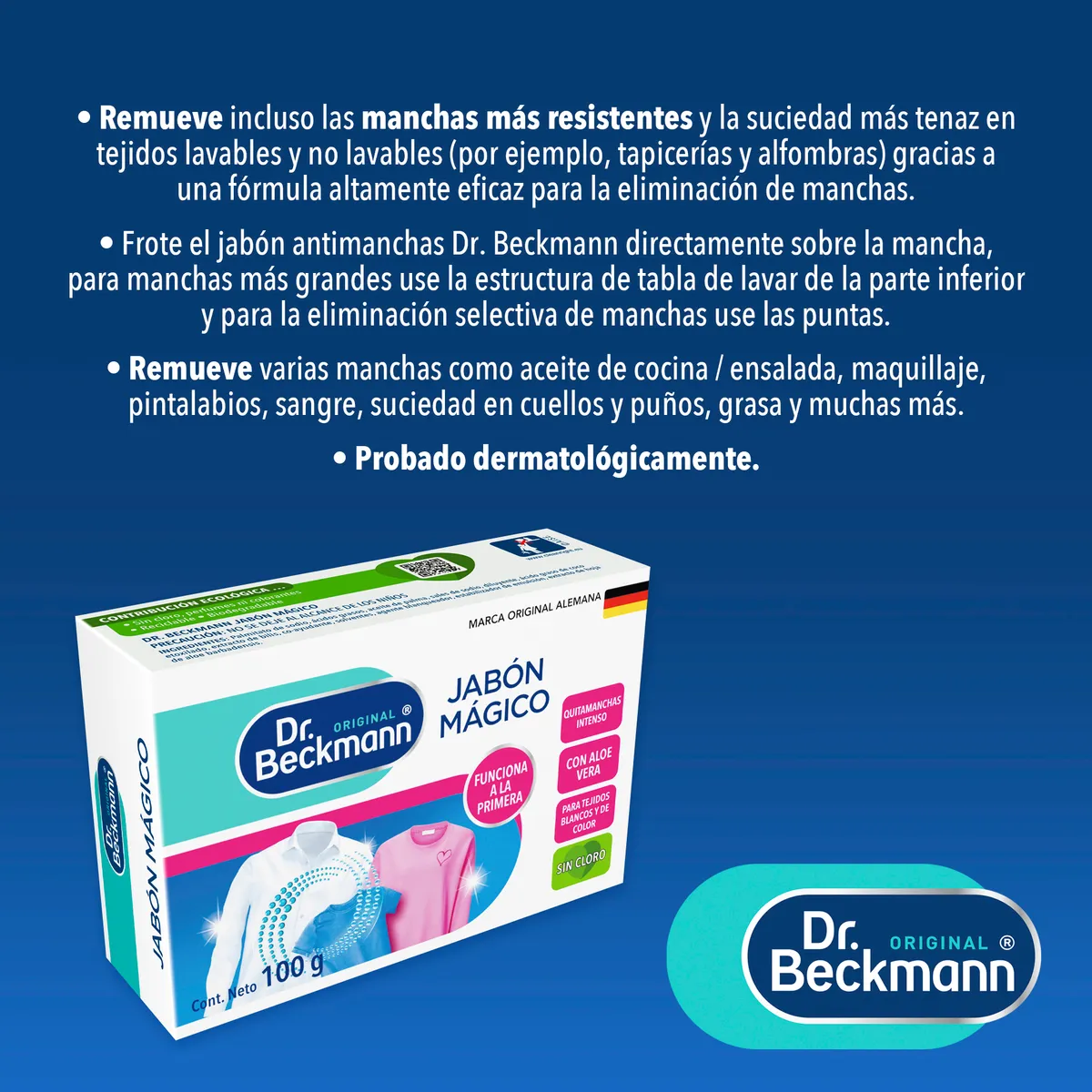 DR BECKMANN - Jabón Quitamanchas Dr Beckmann Caja 100 g