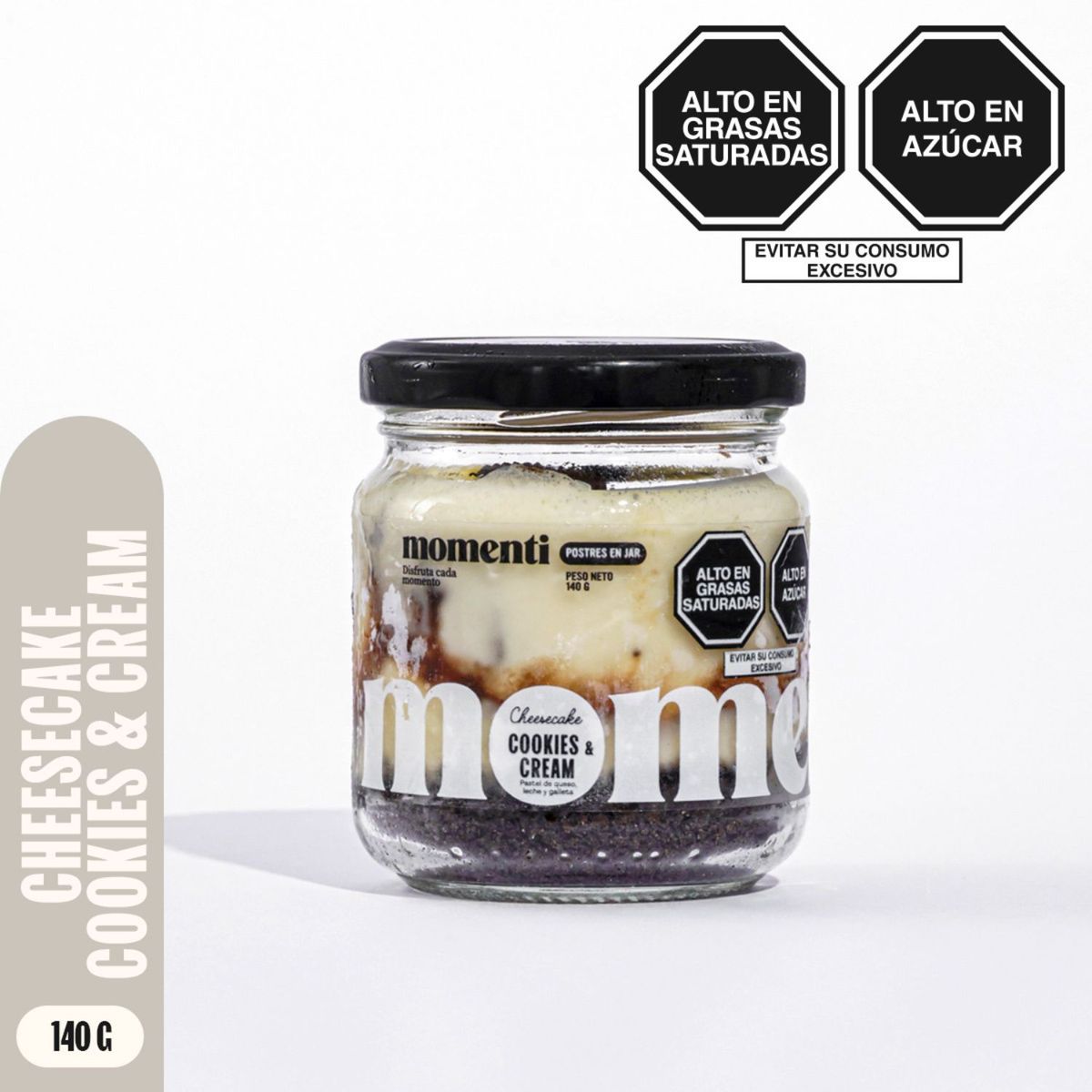 MOMENTI - Cuchareable Momenti Cheescake Cookies and Cream Envase 140 g