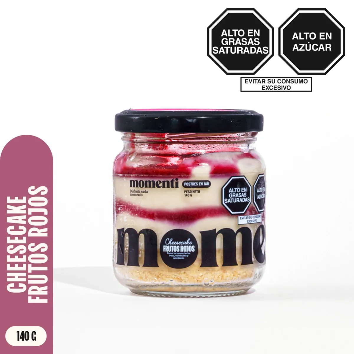 MOMENTI - Cuchareable Momenti Cheesecake Frutos Rojos Envase 140 g