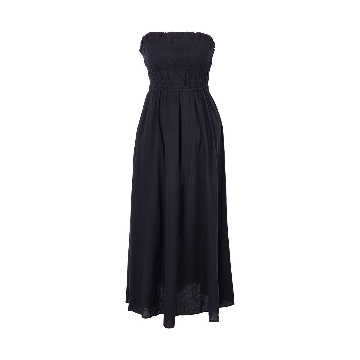  - WEB VESTIDO MIDI STRAPLESS CN BLACK L