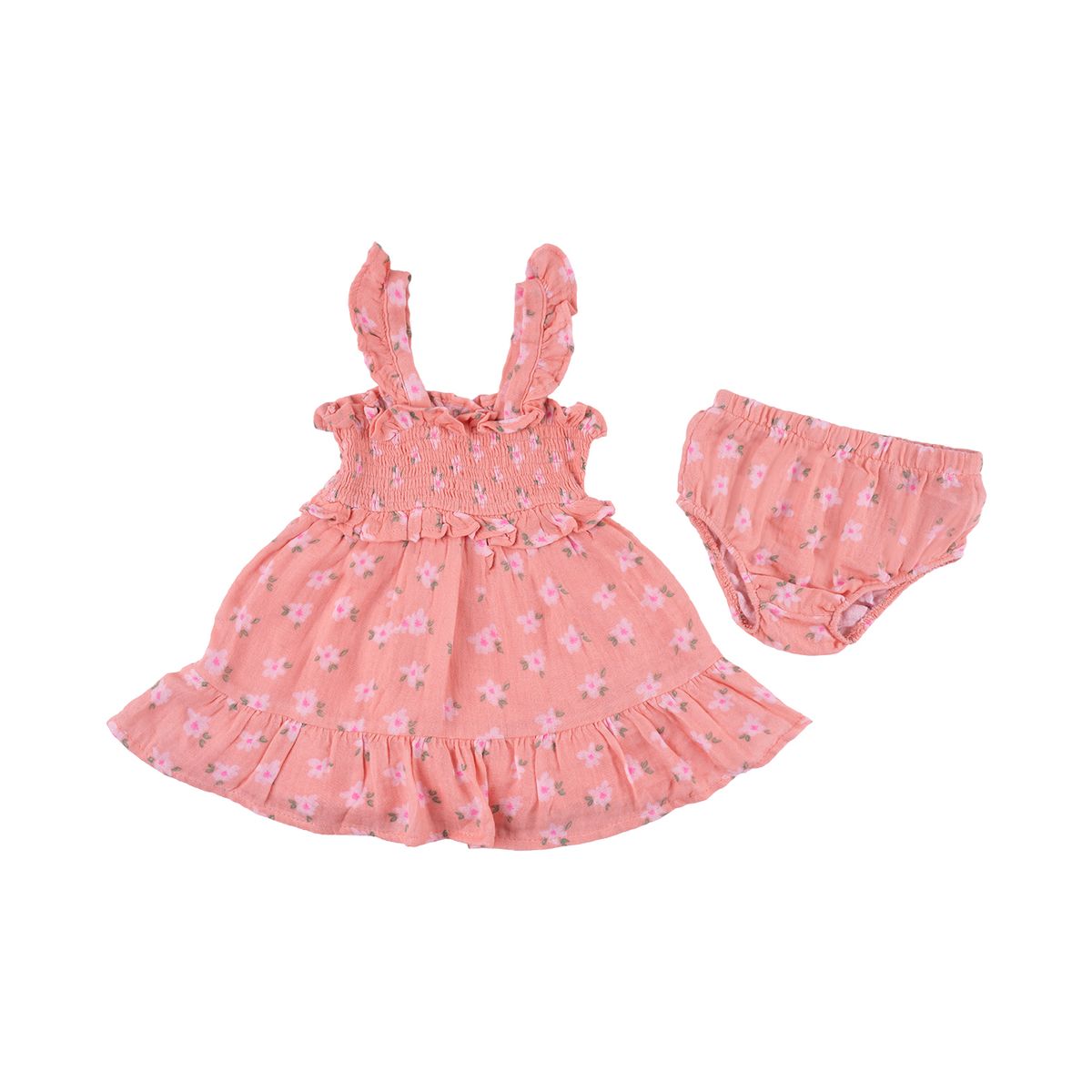 REDWOOD - Vestido Panal Muselina Bebé Niña