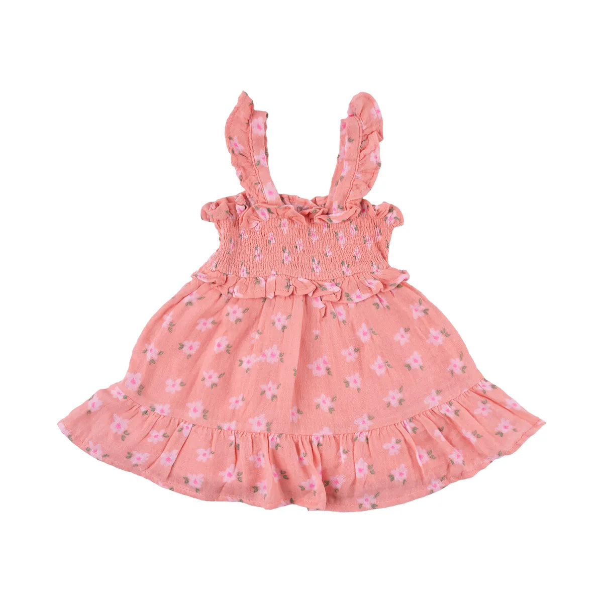 REDWOOD - Vestido Panal Muselina Bebé Niña