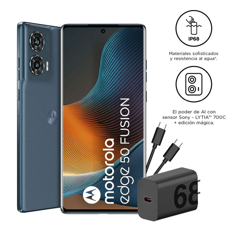Motorola - Smartphone Moto Edge50 Fusion 8+256Gb Verde Azulado