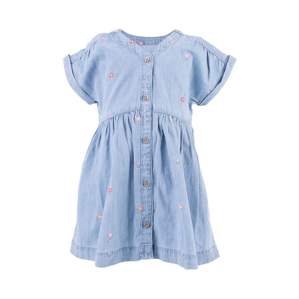 REDWOOD - Vestido Denim Bordado Bebé Niña
