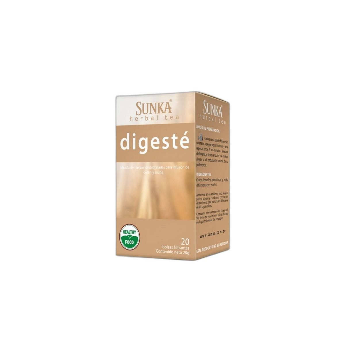 SUNKA - Infusión Filtrante Digestivo Sunka Caja 20 Sobres