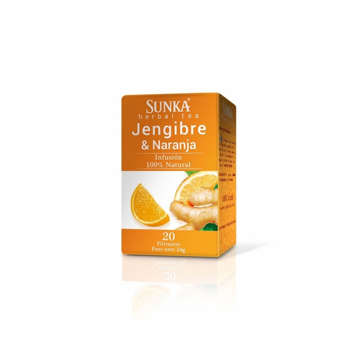 SUNKA - Infusión Jengibre Naranja Sunka Caja 20 Sobres