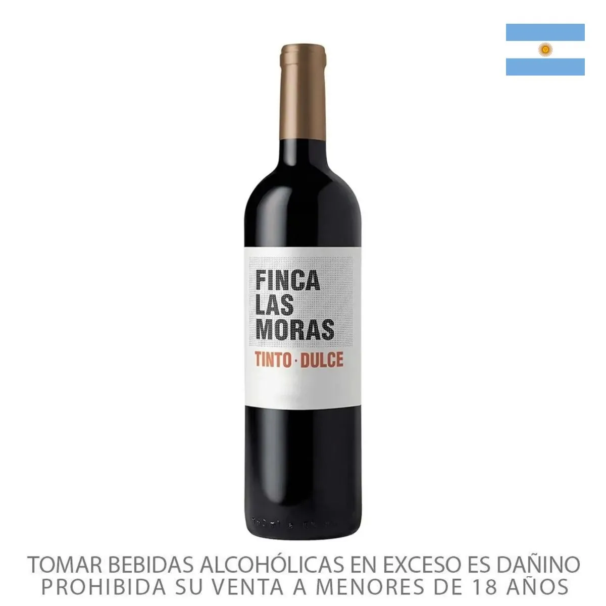 LAS MORAS - Vino Las Moras Tinto Dulce Botella 750 mL