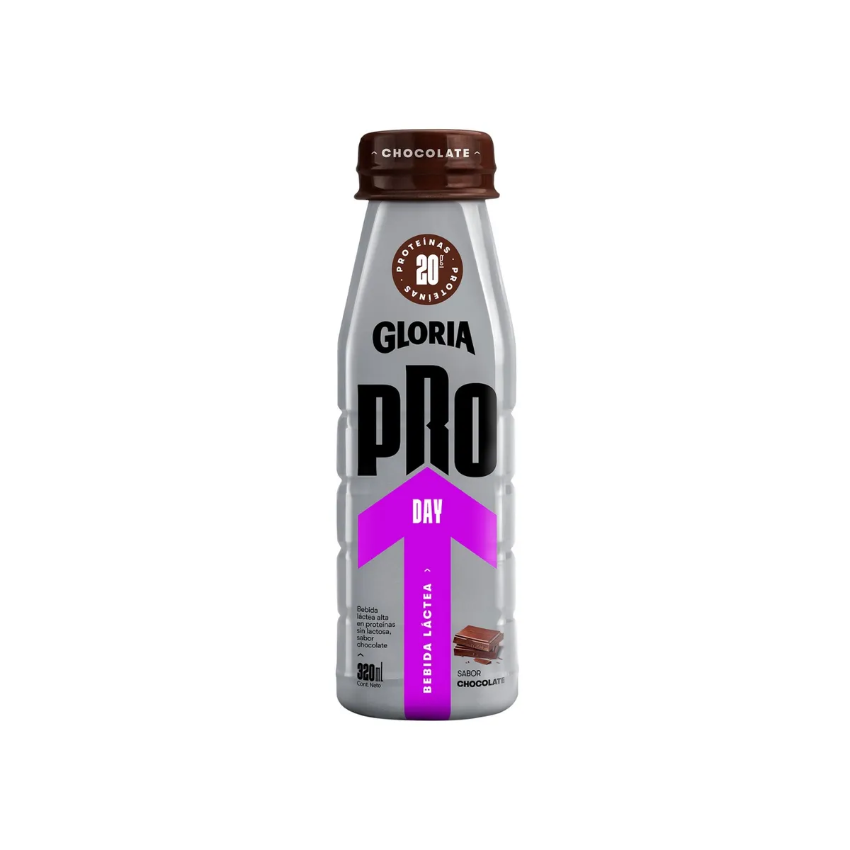 GLORIA PRO - Bebida Láctea Gloria Pro Day Chocolate Botella 320 mL