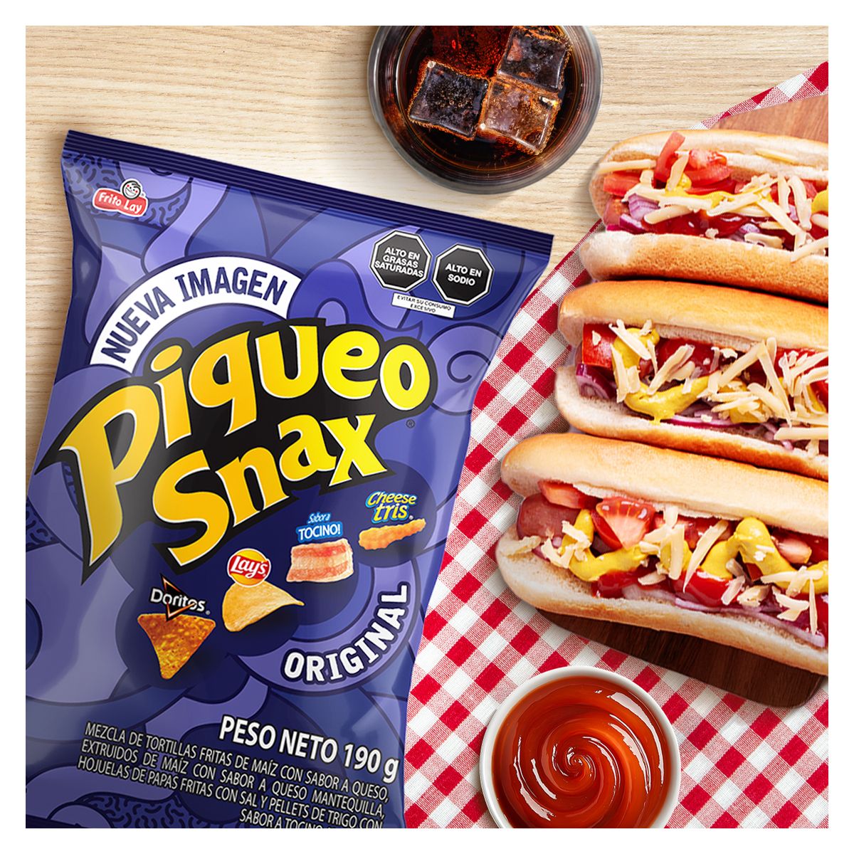 PIQUEO SNAX - Snack Piqueo Snax Original Bolsa 190 g