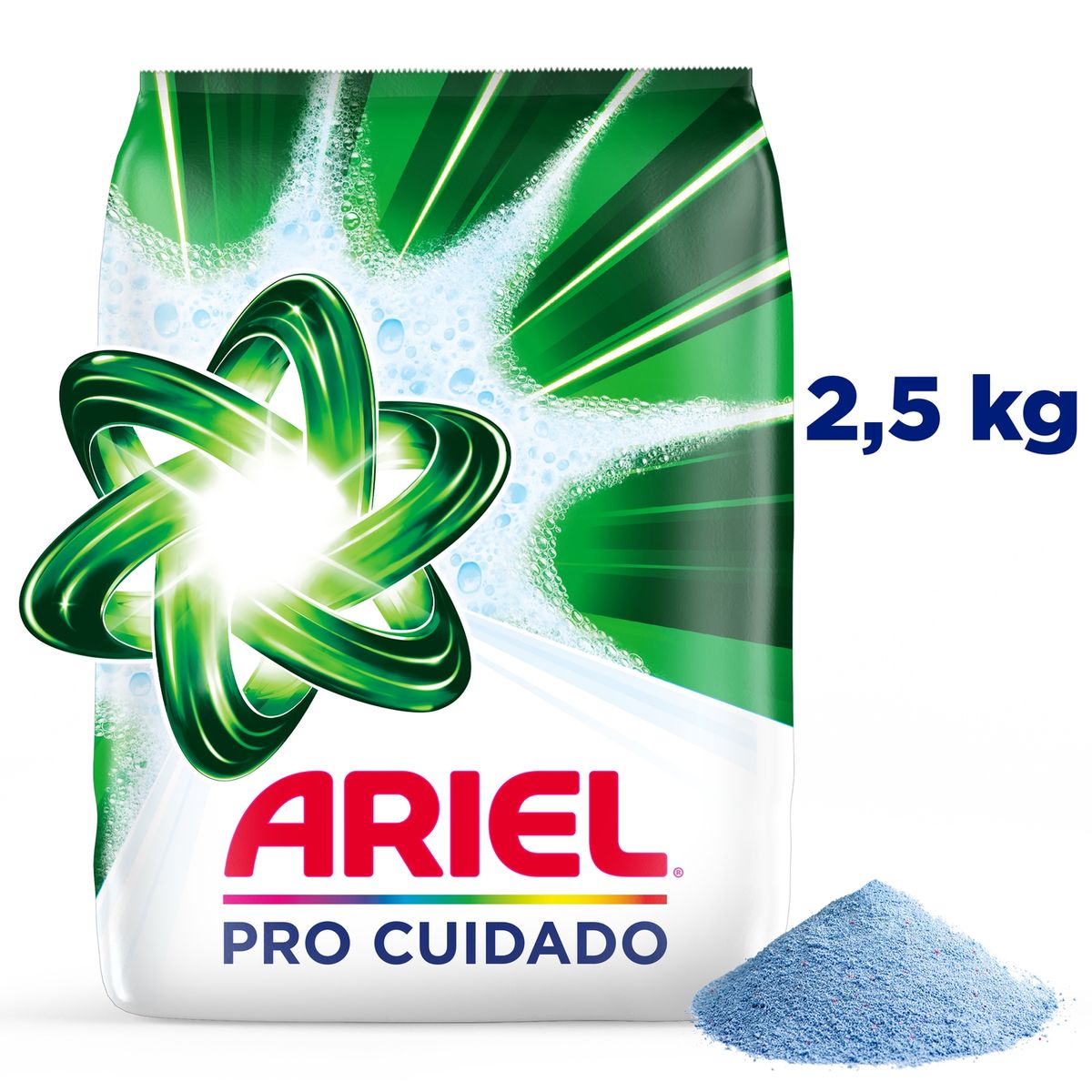 ARIEL - Detergente en Polvo Ariel Pro Cuidado Ropa Blanca y Color Bolsa 2.5 Kg