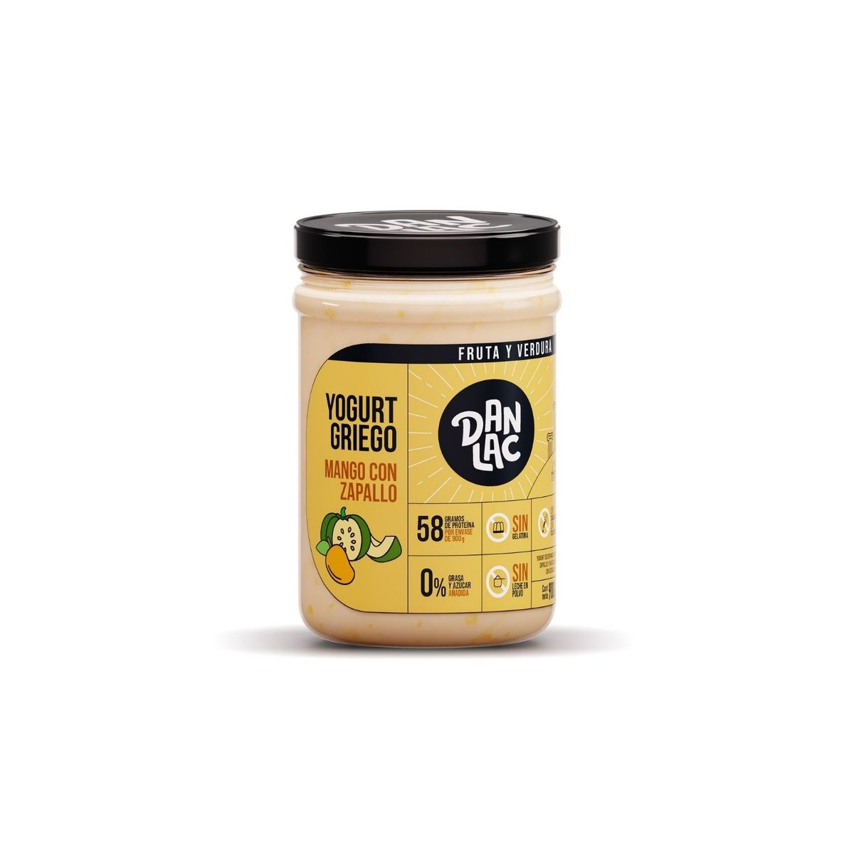 DANLAC - Yogurt Griego Danlac Mango con Zapallo Envase 900 g