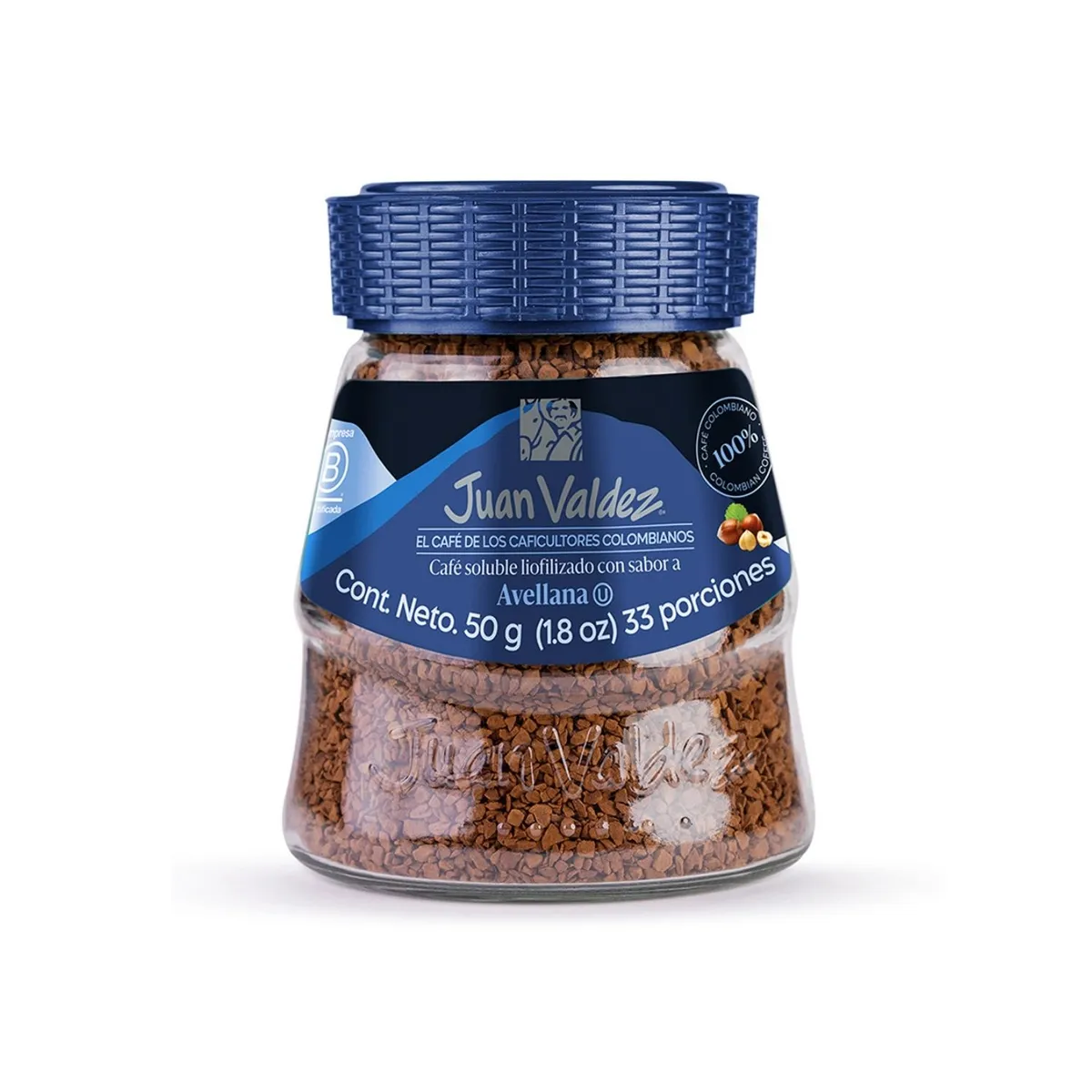 JUAN VALDEZ - Café Liofilizado Avellana Juan Valdez Envase 50 g