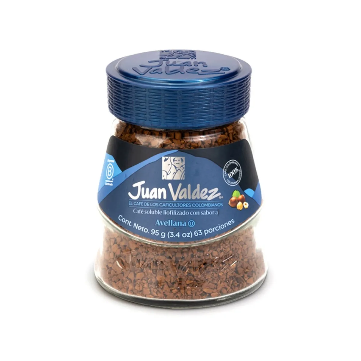 JUAN VALDEZ - CAFE LIOFILIZADO AVELLANA X 95G
