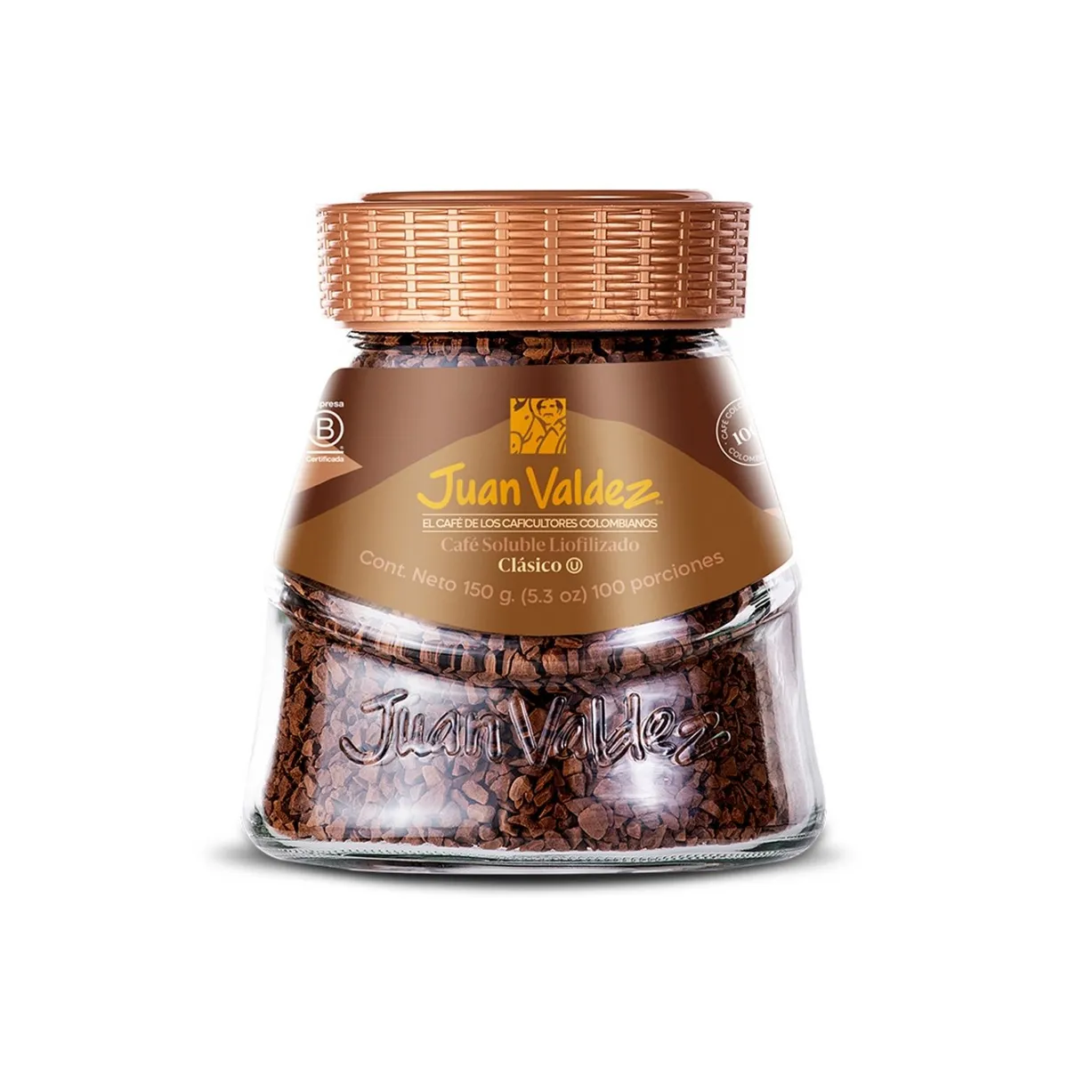 JUAN VALDEZ - Café Liofilizado Clásico Juan Valdez Envase 150 g