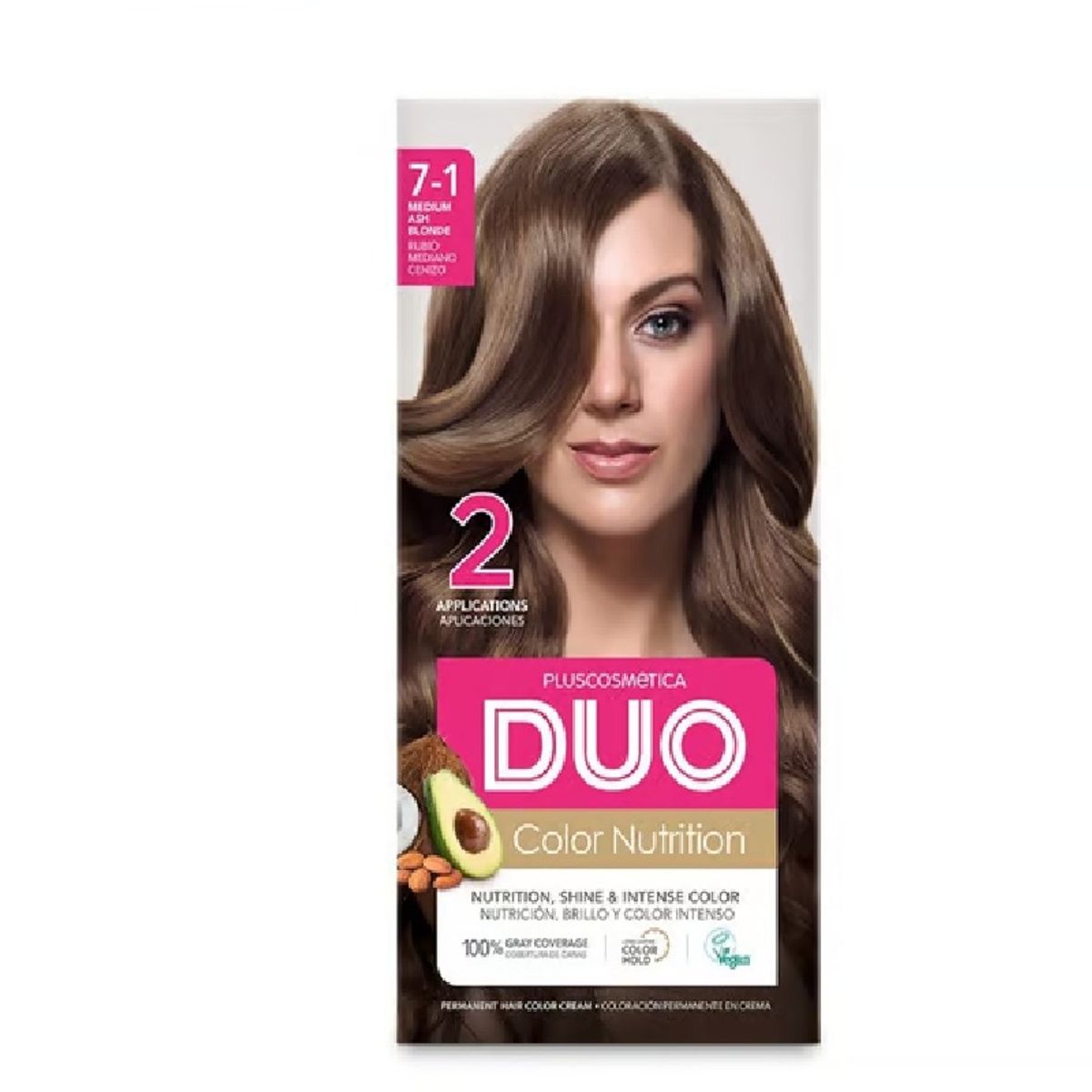 DUO - Tinte Duo Color Nutrition Tono 7-1 Rubio Mediano Cenizo