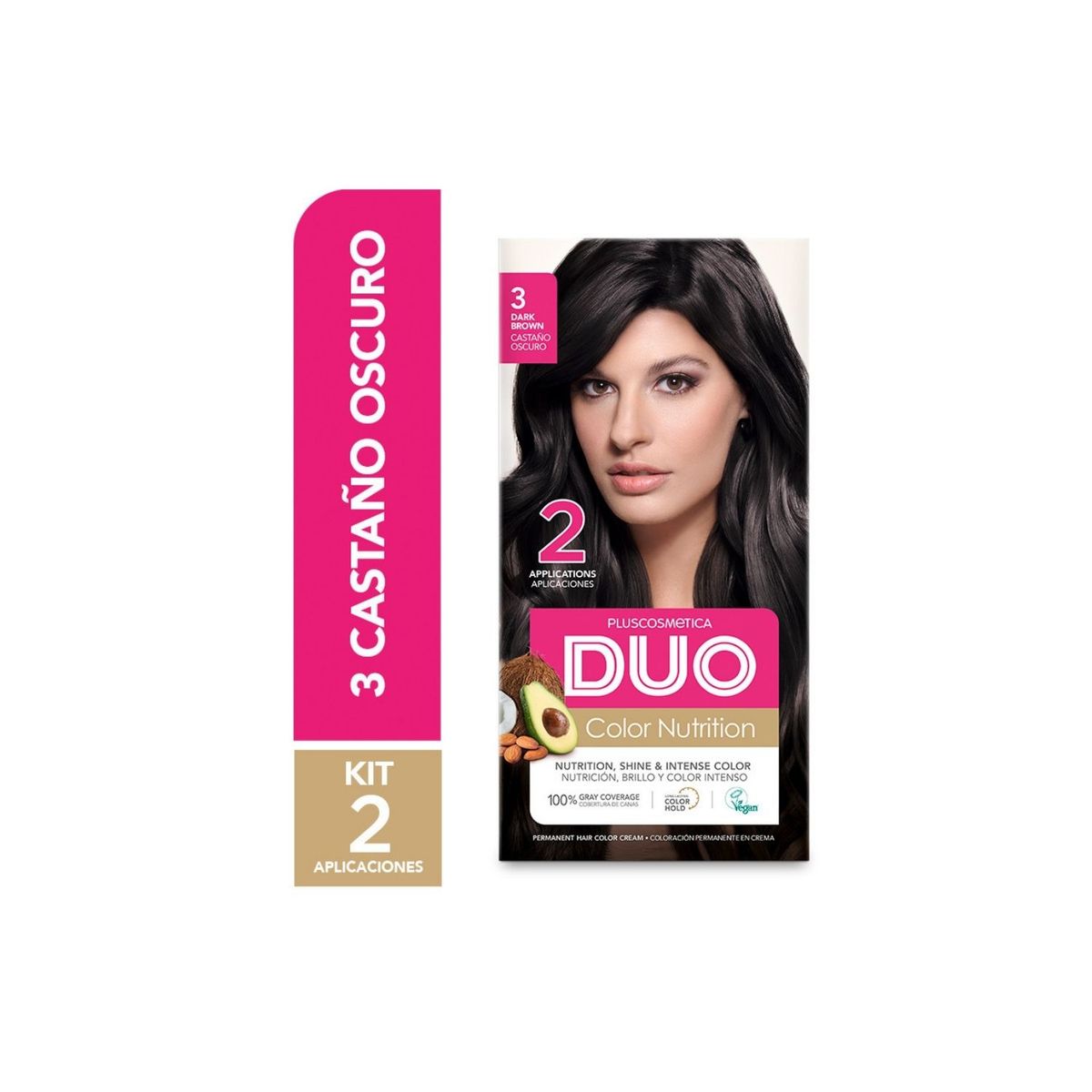DUO - Tinte Duo Color Nutrition Tono 3 Castaño Oscuro