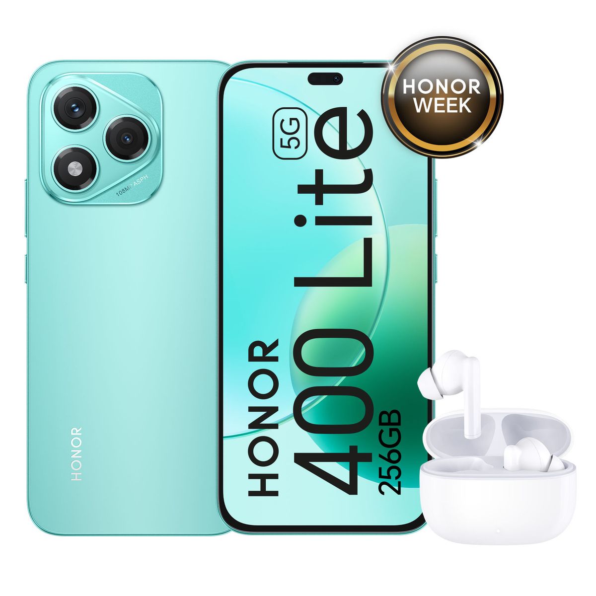 Honor - Smartphone Honor 400 Lite 12+256Gb Green+Earbud X7L