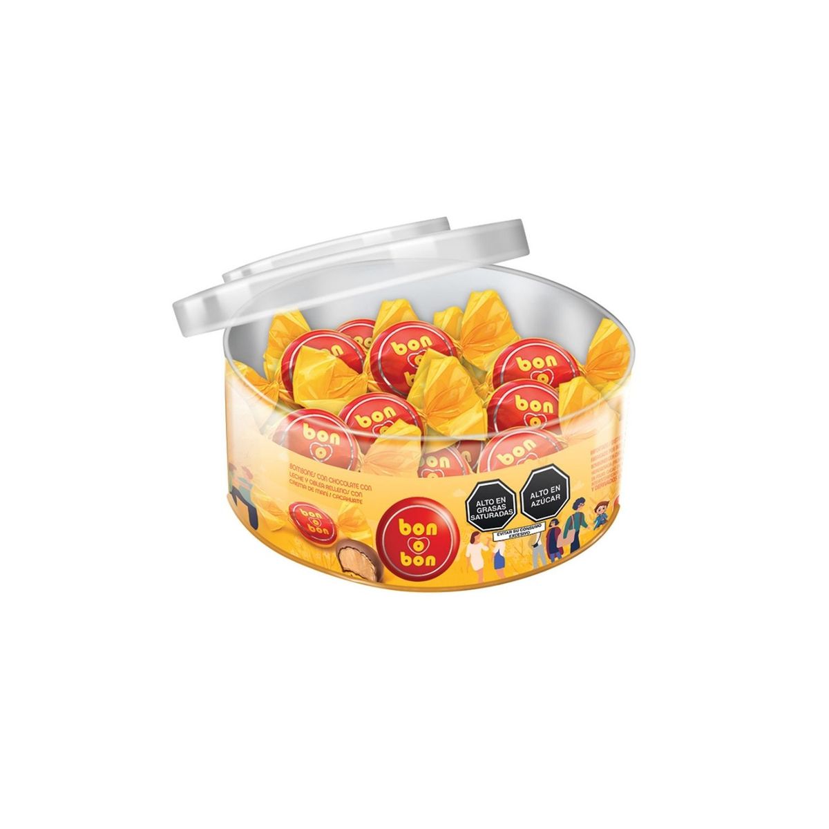 BON O BON - Chocolate Bon O Bon Relleno de Leche Pote 180 g