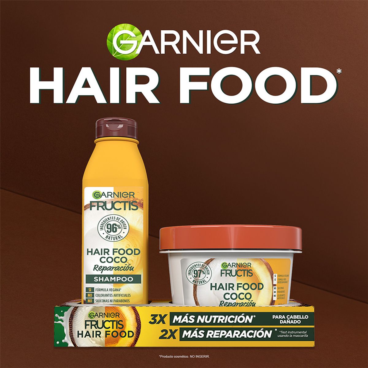 FRUCTIS - Pack Fructis Shampoo 300Ml + Mascarilla Reparación 350Ml