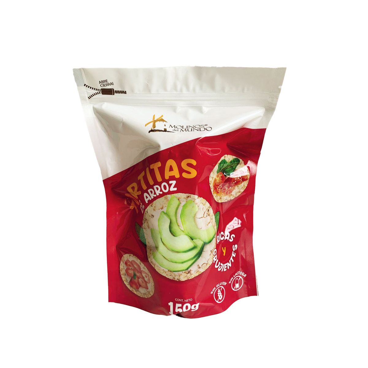 MOLINOS DEL MUNDO - Galleta Arroz Molinos del Mundo Bolsa 150 g