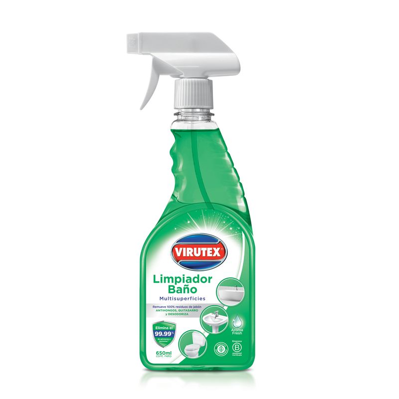 VIRUTEX - Limpiador Baño Multi-Superficies Virutex Envase 650 mL