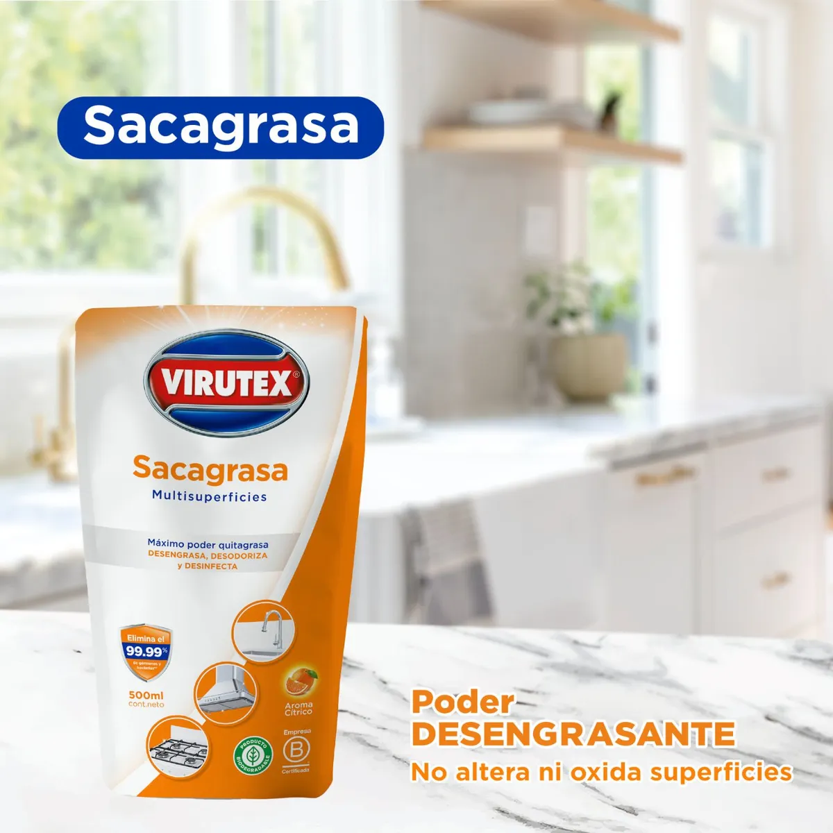 VIRUTEX - Sacagrasas Virutex Doypack 500 mL