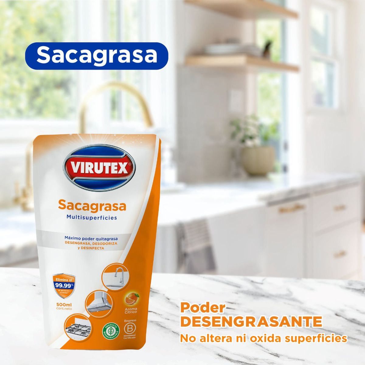 VIRUTEX - Sacagrasas Virutex Doypack 500 mL