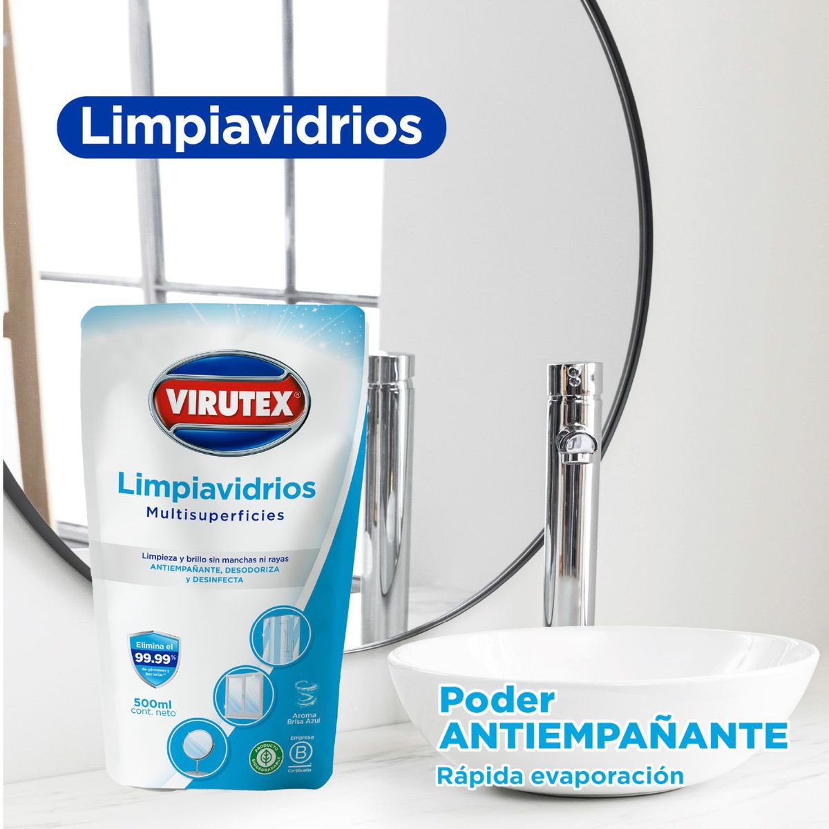 VIRUTEX - Limpiavidrios Virutex Doypack 500 mL