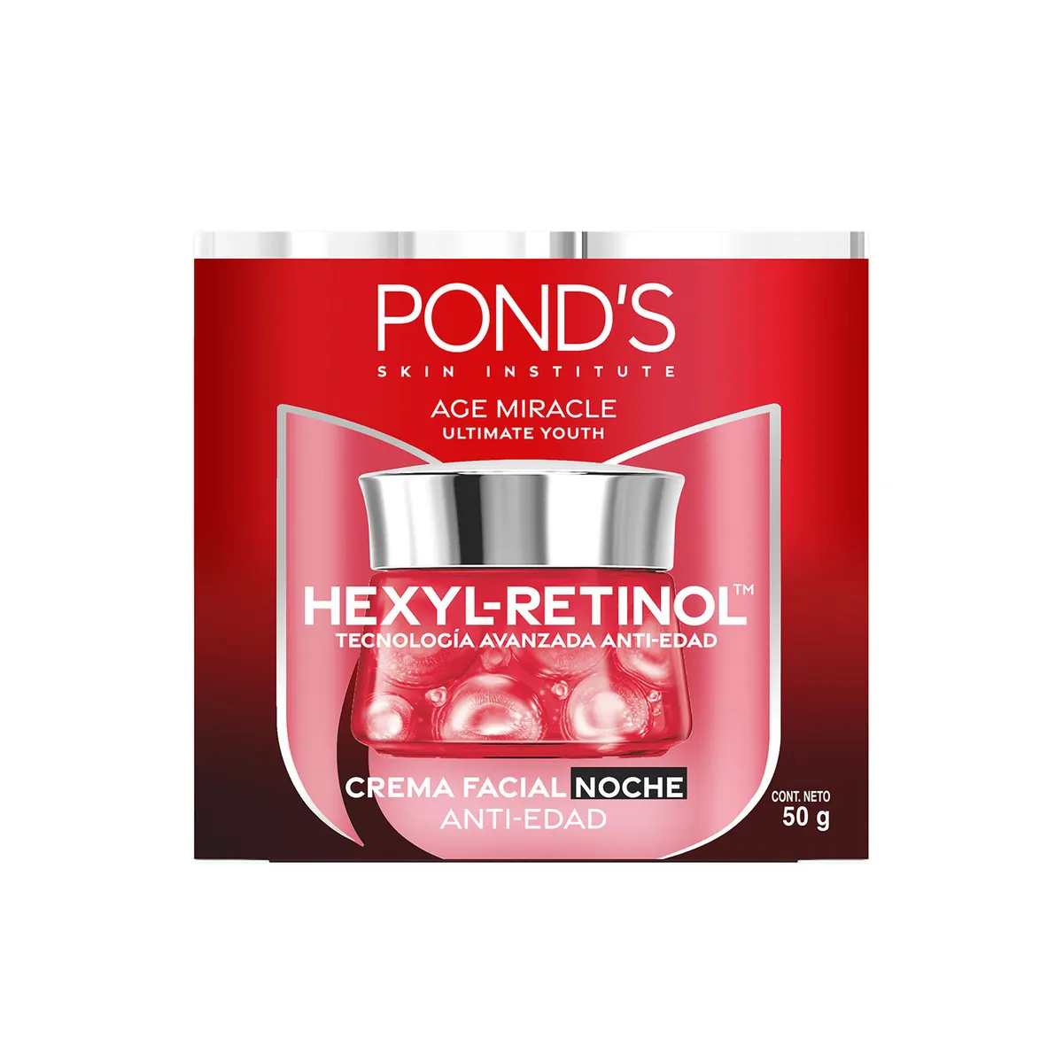 PONDS - Crema Facial de Noche Pond’s Age Miracle Pote 50 g