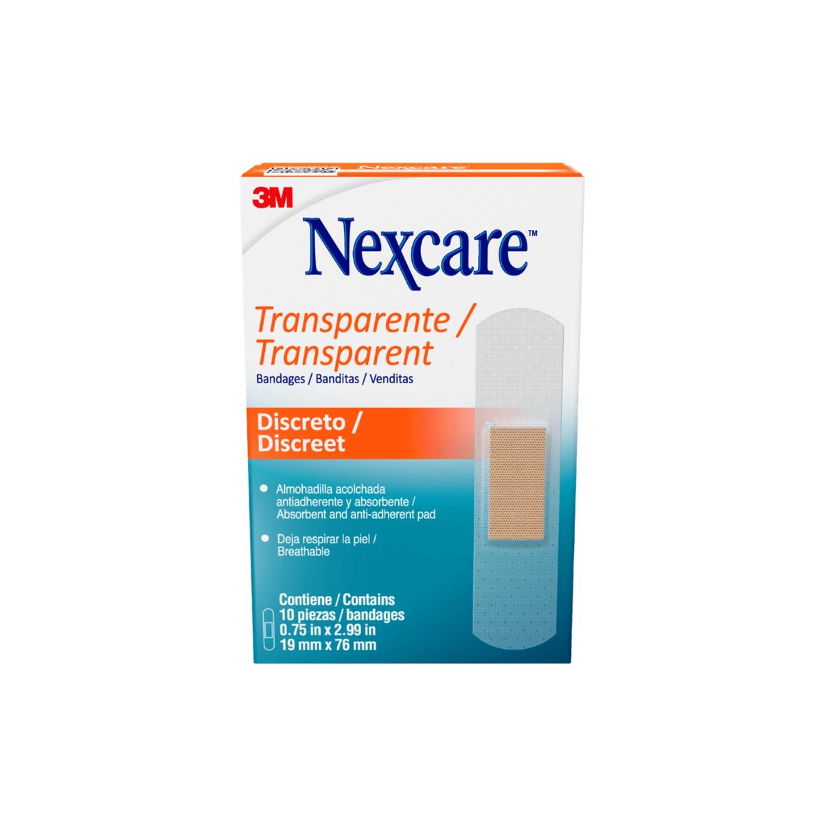 NEXCARE - Banditas Plásticas Nexcare Caja 10 Und