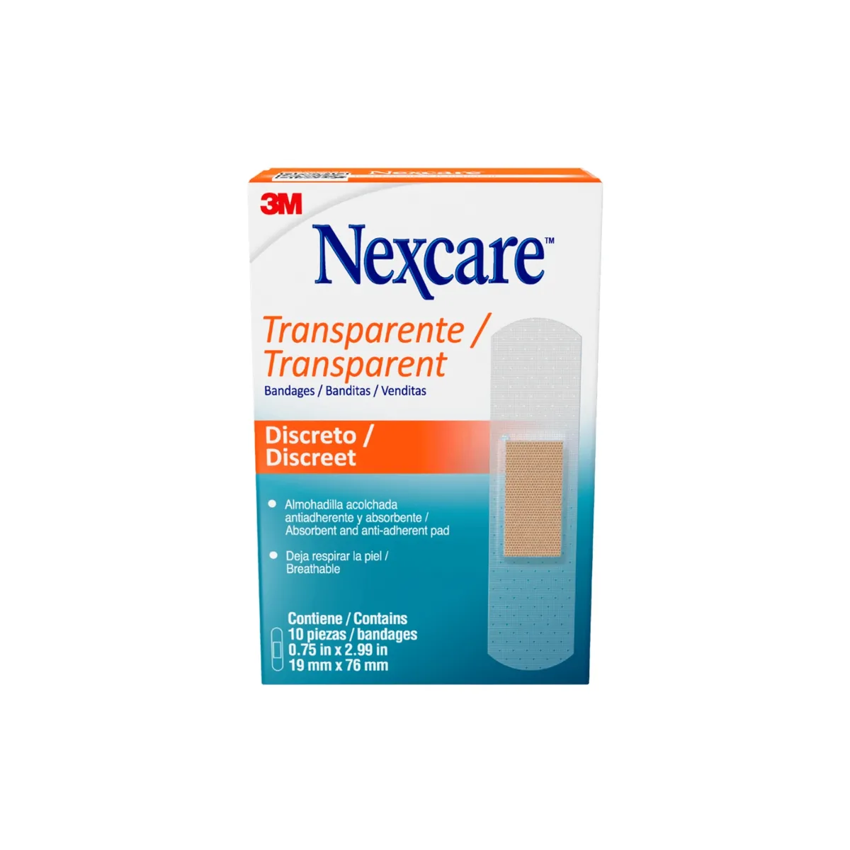 NEXCARE - Banditas Plásticas Nexcare Caja 10 Und
